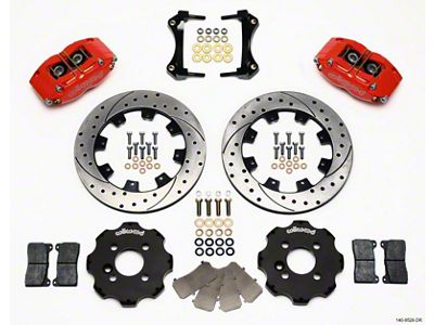 Wilwood Dynapro Radial Front Kit 12.19in Drilled Red Mini Cooper - 140-8528-DR