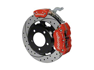 Wilwood Dynapro Radial / MC4 Rear Kit 12.19 Drilled Red - 140-14640-DR