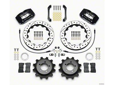 Wilwood Dynapro Radial Rear Kit 12.88in Drilled 2006-2007 Subaru WRX - 140-13013-D