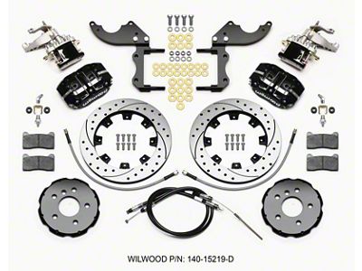 Wilwood Dynapro Radial4 / MC4 Rear Kit 12.19 Drilled 2014-2015 - 140-15219-D