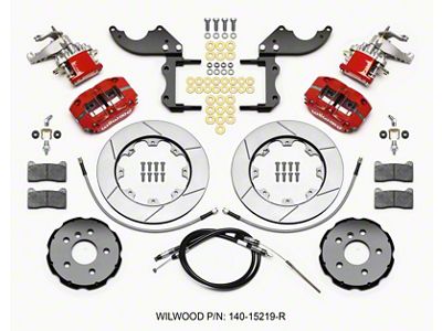 Wilwood Dynapro Radial4 / MC4 Rear Kit 12.19 Red 2014-2015 - 140-15219-R