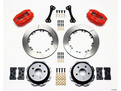 Wilwood Dynapro Rear Kit 12.19in Red Subaru Impreza WRX - 140-7006-R