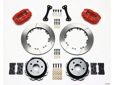 Wilwood Dynapro Rear Kit 12.19in Red Subaru Impreza WRX - 140-7006-R