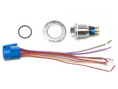 Wilwood Electronic Parking Brake Caliper Switch Kit w/ On/Off Sticker - 300-15936