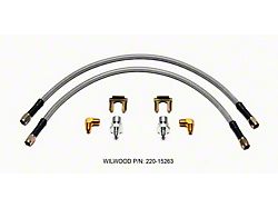 Wilwood Flexline Kit 18inch M10x1.50 IF 1/8-27 NPT 90 Degree - 220-15263