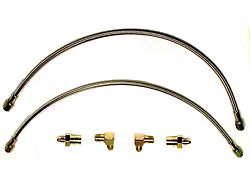 Wilwood Flexline Brake Line Kit for Wilwood Calipers; Front (90-99 Civic w/ Forged Dynalite Front Caliper)