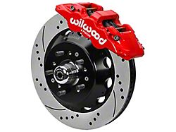 Wilwood Forged 6 Piston Red Superlite Caliper; GT 72 Vane 
