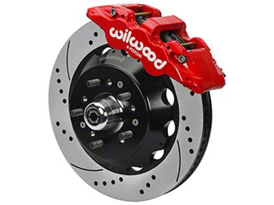 Wilwood Forged 6 Piston Red Superlite Caliper; GT 72 Vane - 140-17149-DR