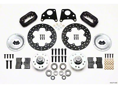 Wilwood Forged Dynalite Front Drag Kit Drilled Rotor 62-72 CDP - 140-2711-BD
