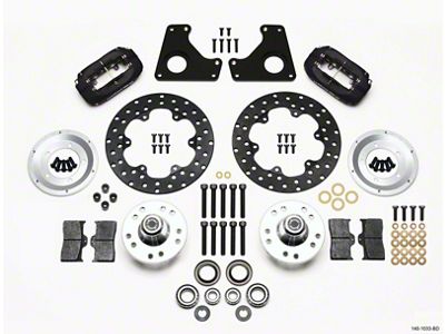 Wilwood Forged Dynalite Front Drag Kit Drilled Rotor 79-87 GM - 140-1033-BD