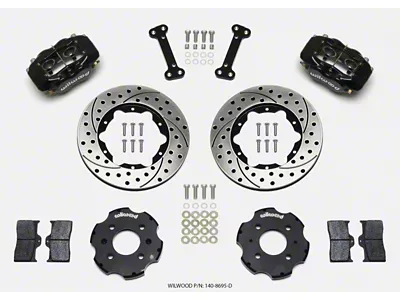 Wilwood Forged Dynalite Front Hat Kit 11.00in Drilled Integra/Civic w/Fac.240mm - 140-8695-D
