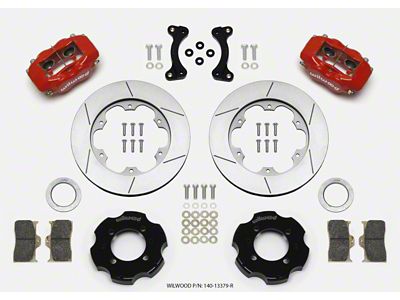 Wilwood Forged Dynalite Front Hat Kit 11.00in GT Rotor Red - 140-13379-R