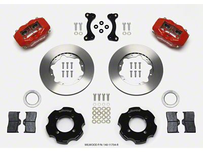 Wilwood Forged Dynalite Front Hat Kit 11.00in Red 95-05 Miata - 140-11704-R