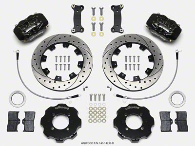Wilwood Forged Dynalite Front Hat Kit 12.19in Drilled 2016-Up Mazda - 140-14233-D