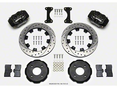 Wilwood Forged Dynalite Front Hat Kit 12.19in Drilled 2002 Mitsubishi - 140-7015-D