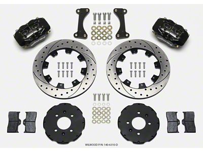 Wilwood Forged Dynalite Front Hat Kit 12.19in Drilled 90-99 Civic - 140-6310-D