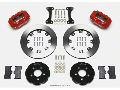 Wilwood Forged Dynalite Front Hat Kit 12.19in Red 00-04 PT - 140-6376-R