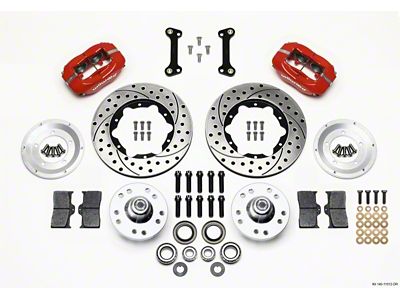 Wilwood Forged Dynalite Front Kit 11.00in Drilled Red 82-92 Camaro//Firebird - 140-11012-DR