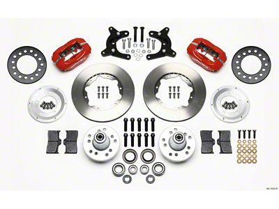 Wilwood Forged Dynalite Front Kit 11.00in Red 62-72 CDP A - 140-11022-R