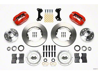 Wilwood Forged Dynalite Front Kit 11.00in Red WWE ProSpindle - 140-9917-R
