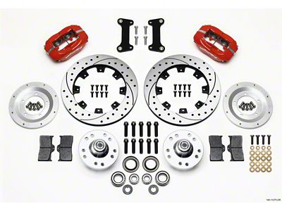 Wilwood Forged Dynalite Front Kit 12.19in Drilled Red 82-92 Camaro//Firebird - 140-11275-DR