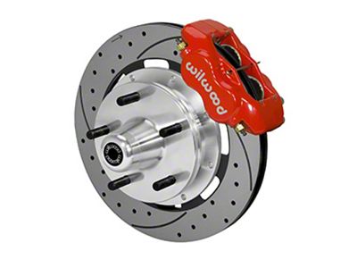 Wilwood Forged Dynalite Front Kit 19.00in Drilled Rotor Red - 140-14532-DR