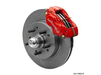Wilwood Forged Dynalite-M Front Kit 11.5in Red 1 PC Rotor&Hub - 140-14663-R