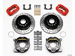 Wilwood Forged Dynalite P/S P-B Kit Drilled-Red Big Ford 2.36in - 140-7139-DR