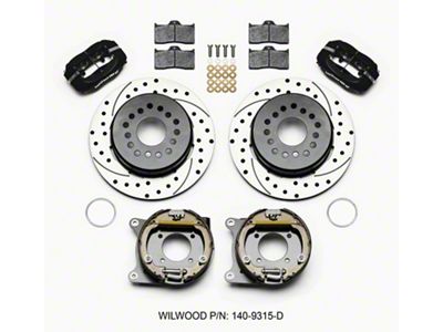 Wilwood Forged Dynalite P/S Park Brake Kit Drilled 12 Bolt - 140-9315-D