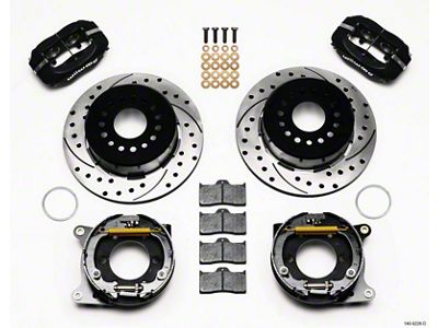 Wilwood Forged Dynalite P/S Park Brake Kit Drilled 2005-2014 Mustang - 140-9228-D