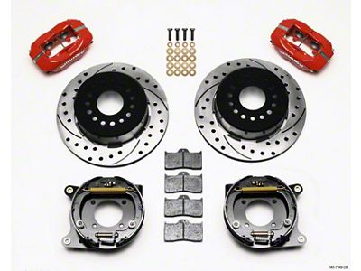 Wilwood Forged Dynalite P/S Park Brake Kit Drilled Red 93-97 - 140-7148-DR