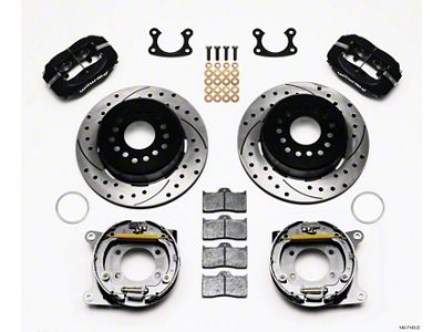 Wilwood Forged Dynalite P/S Park Brake Kit Drilled Small Ford - 140-7143-D