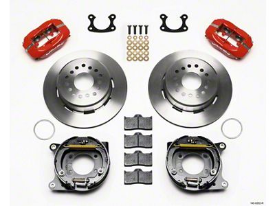 Wilwood Forged Dynalite P/S Park Brake Kit Red Small Ford - 140-9282-R