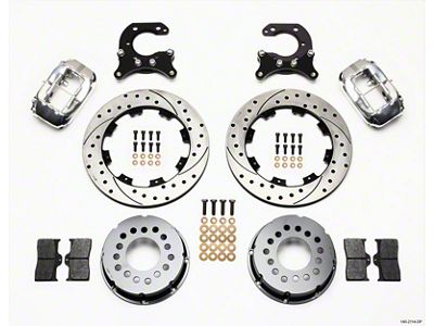 Wilwood Forged Dynalite P/S Rear Kit Drilled Polished Big Ford - 140-2114-DP
