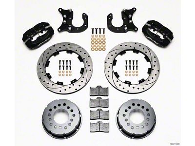 Wilwood Forged Dynalite P/S Rear Kit Drilled Rotor New Big - 140-2118-BD