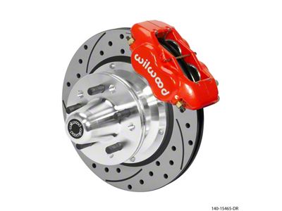 Wilwood Forged Dynalite Pro Series Front Brake Kit Red Caliper - 140-15465-DR