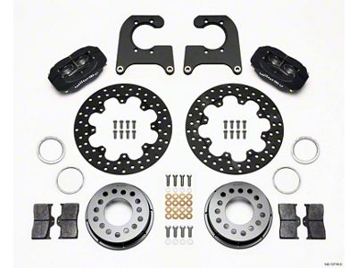 Wilwood Forged Dynalite Rear Drag Kit Drilled Rotor 8.8 - 140-13716-D