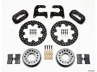Wilwood Forged Dynalite Rear Drag Kit Drilled Rotor Mopar-Dana 2.36in - 140-0260-BD