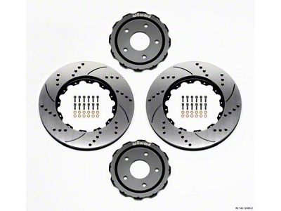 Wilwood Hat/Rotor Kit Front Drilled 06-Up Corvette C6-Z06 2pc Hat/Rtr - 140-12496-D