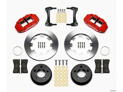 Wilwood Narrow Superlite 4R Front Kit 12.19in Drilled Red 87-89 - 140-12576-R