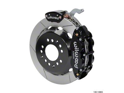Wilwood Narrow Superlite 4R-MC4 Black Rear Kit 12.88in Slotted Rotor - 140-14883