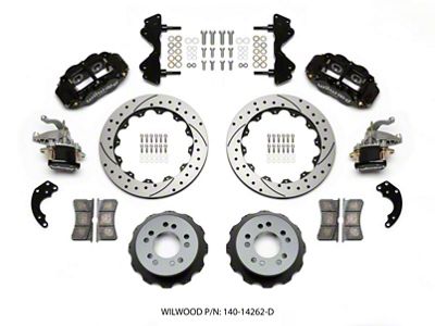Wilwood Narrow Superlite 4R / MC4 Rear Kit 12.88 Drilled - 140-14262-D