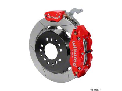 Wilwood Narrow Superlite 4R-MC4 Red Rear Kit 12.88in Slotted Rotor - 140-14883-R