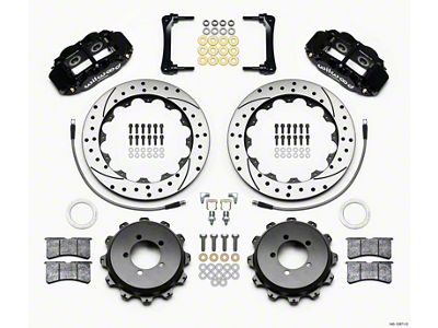 Wilwood Narrow Superlite 4R Rear Kit 12.88in Drilled 2012-Up Toyota - 140-12871-D