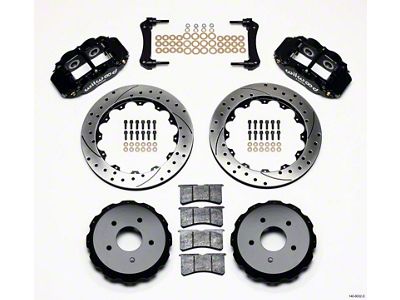 Wilwood Narrow Superlite 4R Rear Kit 12.88in Drilled 97-04 Corvette - 140-8032-D