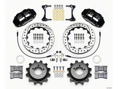 Wilwood Narrow Superlite 4R Rear Kit 12.88in Drilled 99-05 WRX - 140-12878-D