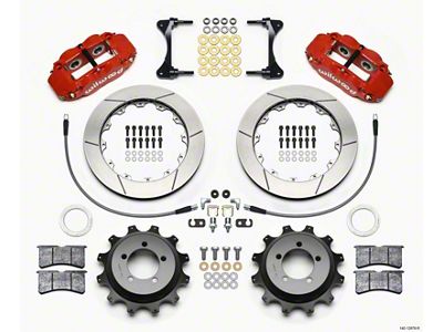 Wilwood Narrow Superlite 4R Rear Kit 12.88in Red 99-05 WRX - 140-12878-R