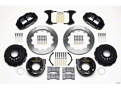 Wilwood Narrow Superlite 4R Rear P-Brk Kit 12.88in 2005-2014 Mustang - 140-9221