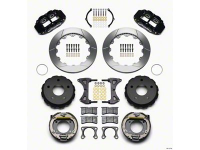Wilwood Narrow Superlite 4R Rear P-Brk Kit 12.88in Big Ford - 140-13734