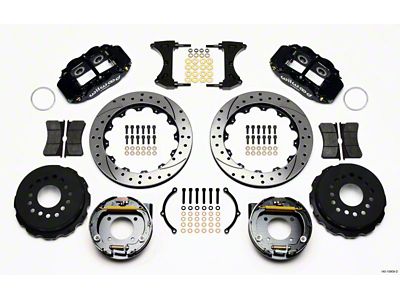 Wilwood Narrow Superlite 4R Rear P-Brk Kit 12.88in Drilled - 140-10909-D